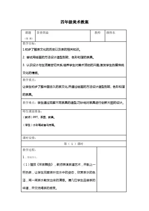 美术：《茶香四溢》