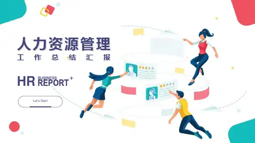 HR人力资源管理人事工作总结汇报PPT模板