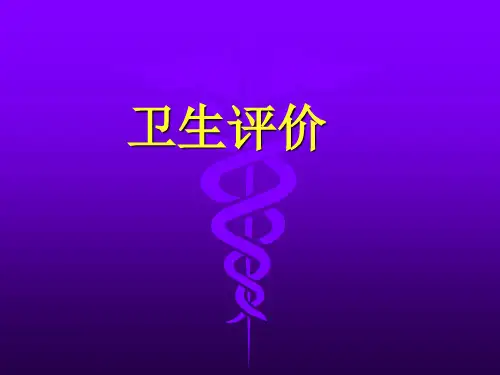 卫生评价