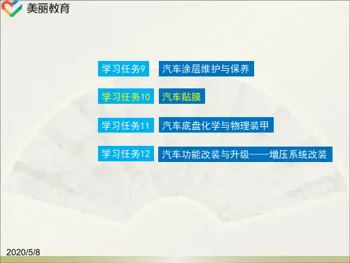 中职教育-《汽车美容与装潢经营》课件：项目3任务10  汽车贴膜.ppt