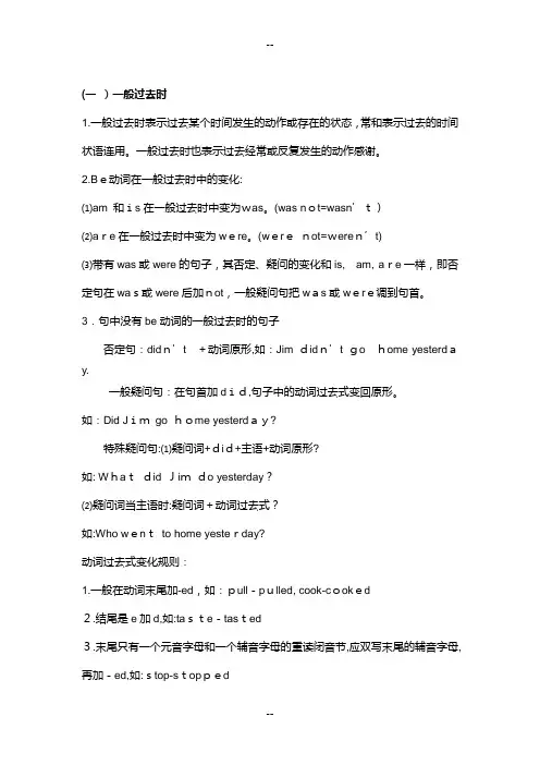 苏教版6A牛津英语语法总复习及练习