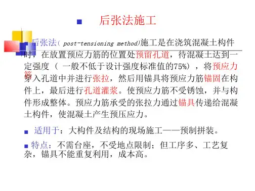预应力混凝土工程—后张法