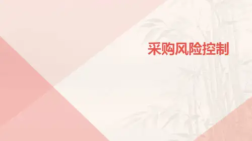 采购风险控制ppt