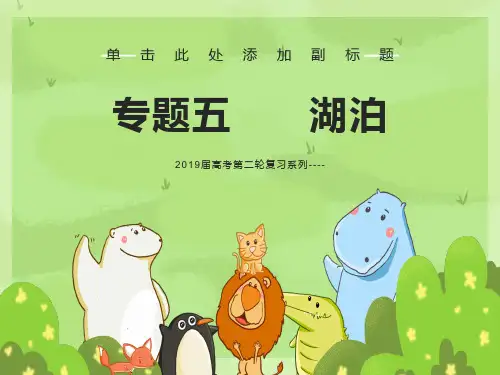 高三地理二轮复习专题五：湖泊