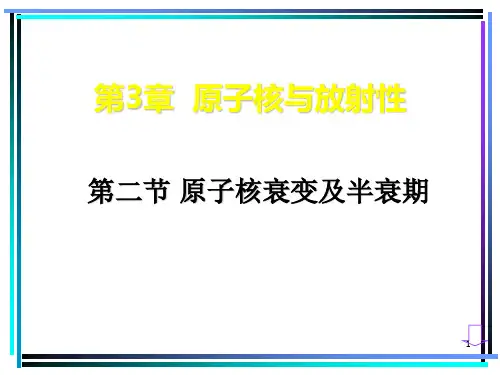 人教版高中物理第二节原子核衰变及半衰期精选文档PPT课件