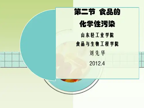 食品的化学性污染