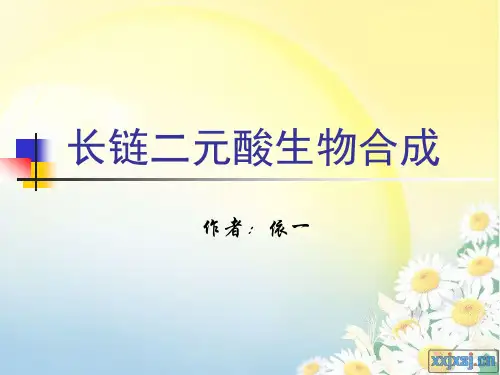 长链二元酸的生物合成