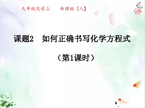 《化学方程式》课件完美版