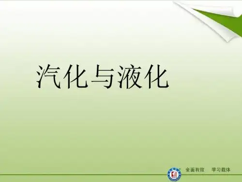 第三章 第3节-汽化和液化课件