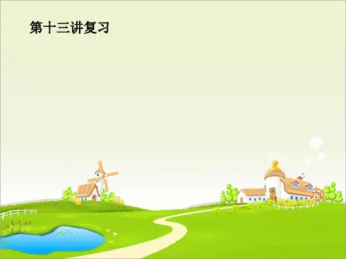 五年级奥数尖子生 第十三讲复习
