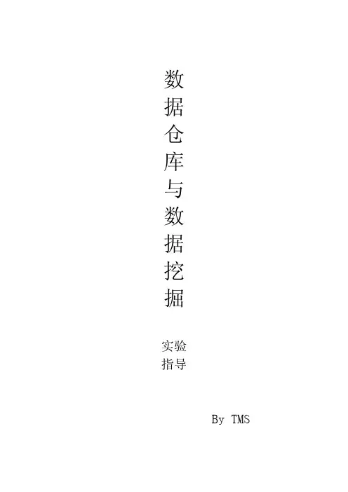 数据仓库与数据挖掘实验指导