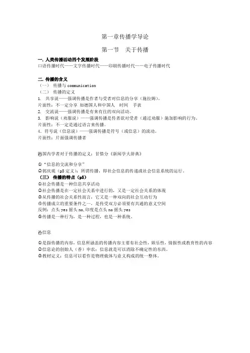 第一章 传播学导论