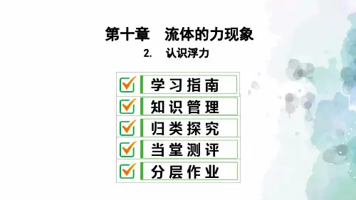 教科版-物理-八年级下册课件10.2认识浮力