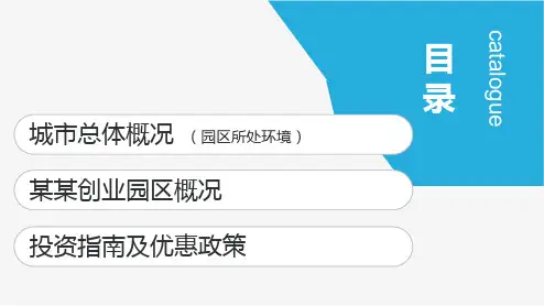 商务风城市经济开发区投资指南招商宣传PPT专题演示