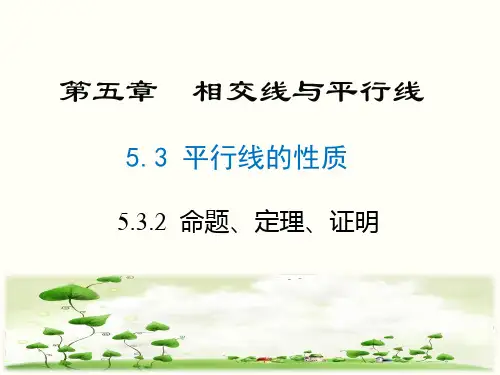 《命题、定理、证明》优秀公开课ppt2