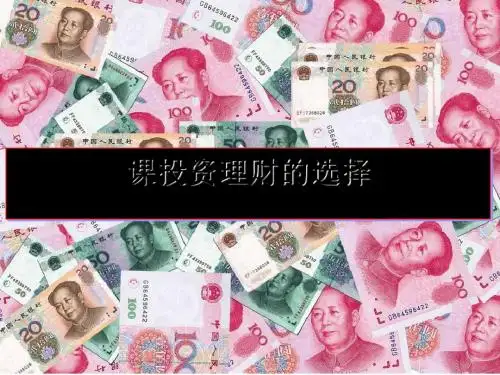 投资理财的选择讲义(ppt28张)