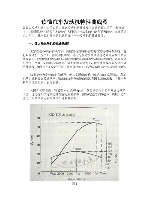 读懂汽车发动机特性曲线图