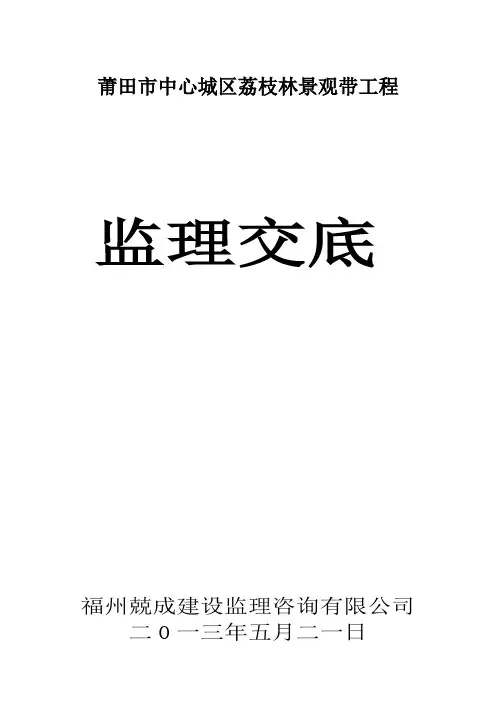 监理技术交底会议纪要