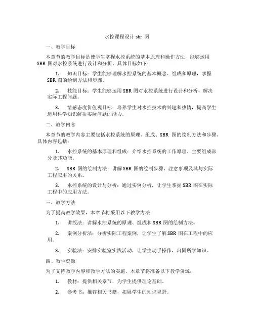 水控课程设计sbr图