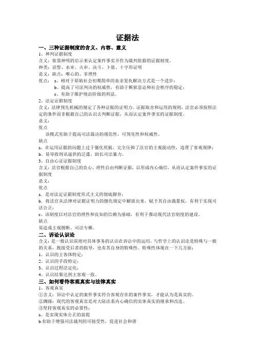 证据法