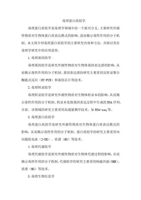 毒理蛋白质组学