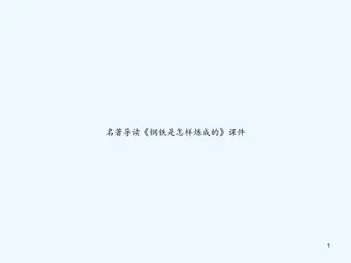 名著导读《钢铁是怎样炼成的》ppt课件