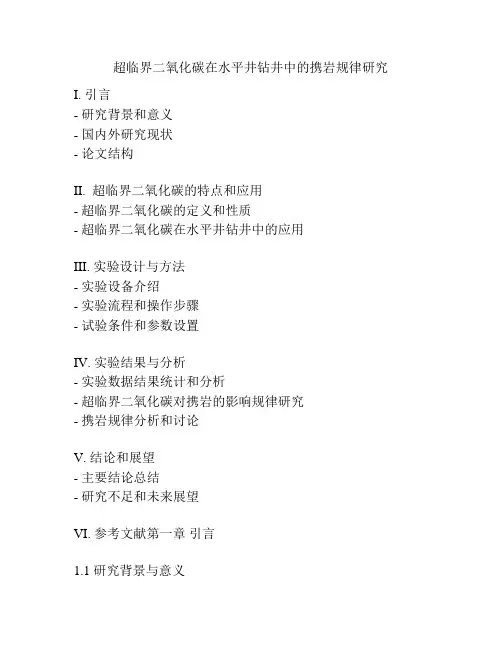超临界二氧化碳在水平井钻井中的携岩规律研究