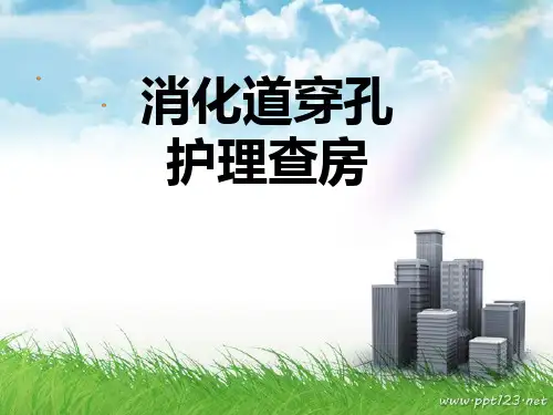 消化道穿孔护理查房定稿 ppt课件