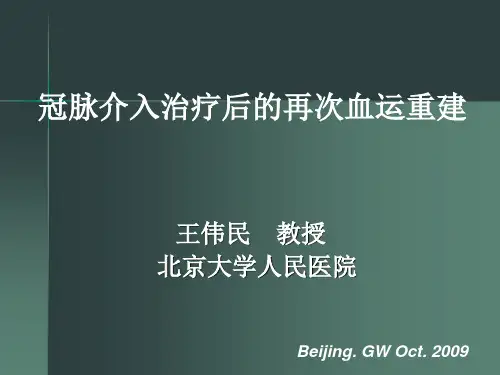 冠脉介入治疗后的再次血运重建_王伟民