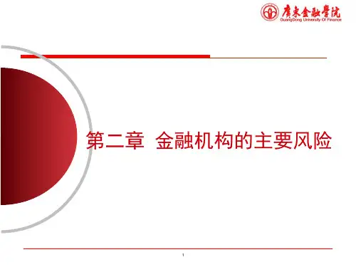 金融机构的主要风险