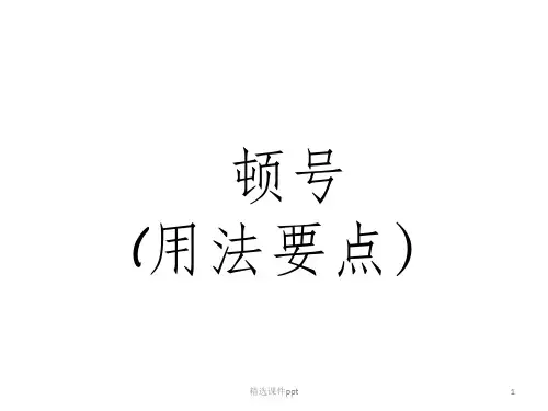 《标点符号顿号专项》PPT课件