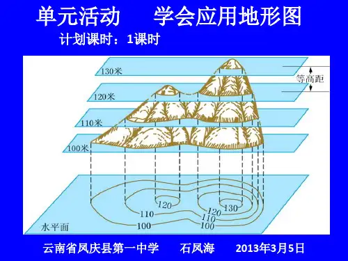 单元活动  学会应用地形图