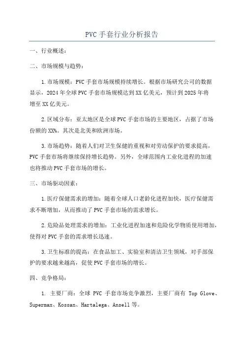 PVC手套行业分析报告