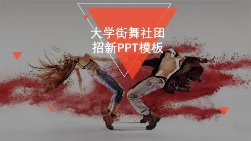 街舞社团招新学生会招新教学课件