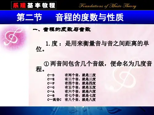 乐理第五章音程