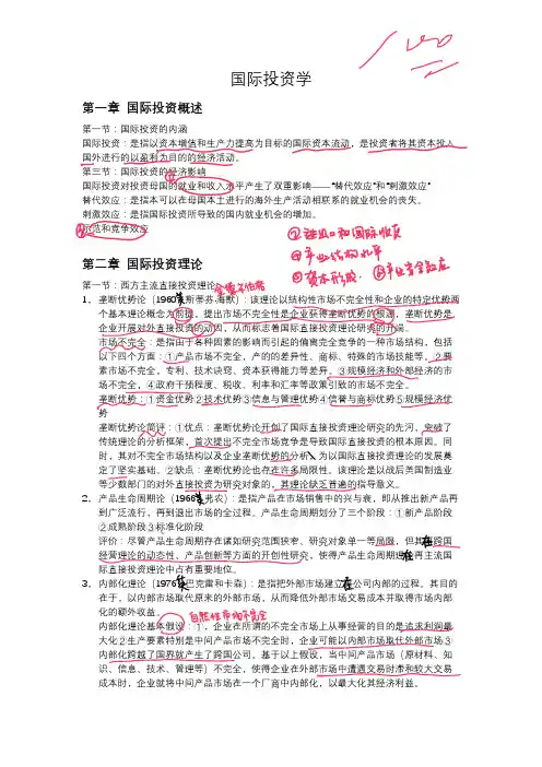 国际投资学(笔记版)
