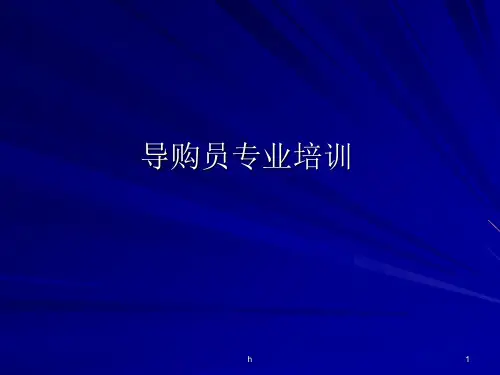《导购员专业培训》PPT课件
