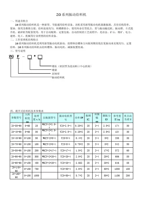 ZG系列振动给料机