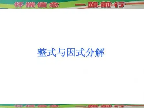 2013年中考数学考前热点拨《豆芽与因式分解 》