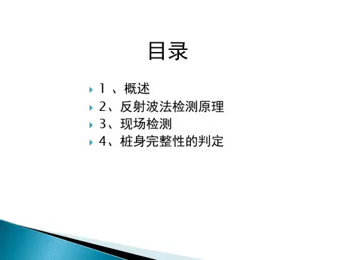 低应变法检测基桩完整性