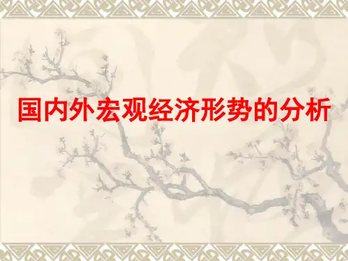 国内外宏观经济形势的分析