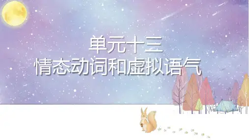 超实用高考英语重难点专题复习： 情态动词和虚拟语气(精讲课件)