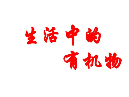 什么是有机化合物PPT课件(5)