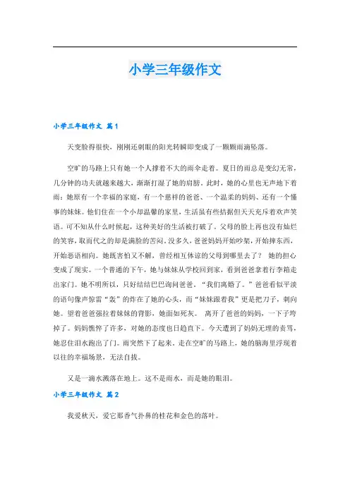 小学三年级作文(5).doc
