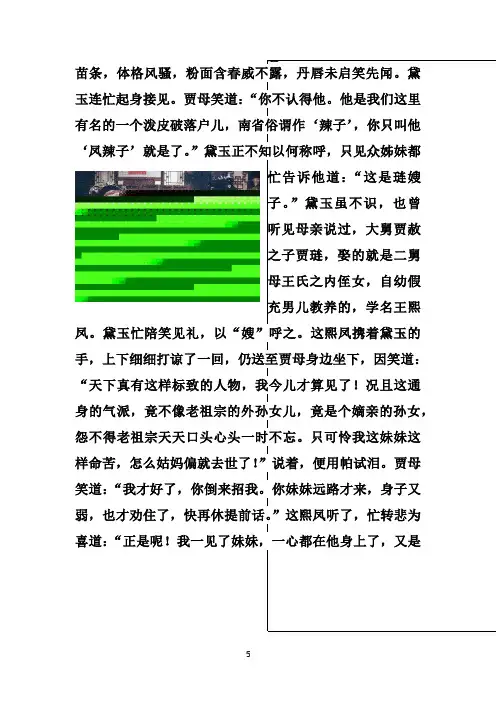 林黛玉进贾府课文(图文)