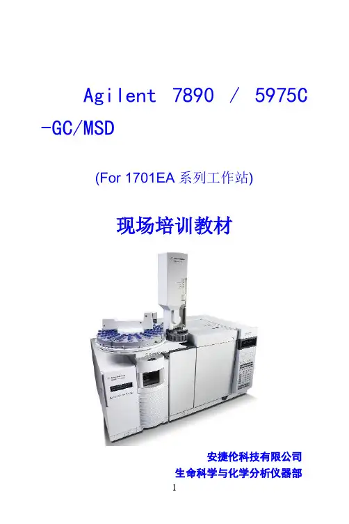 7890_5975C现场培训教材 质谱 gcms 气质联用