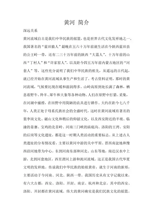 黄河 简介