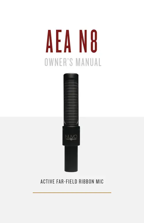 AEA N8激光薄胶电子微波管麦克风说明书
