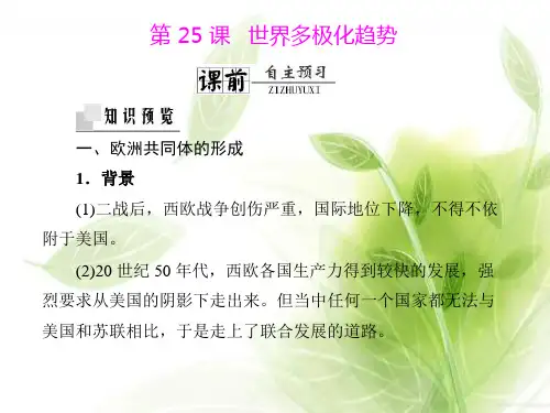 世界多极化趋势PPT教学课件