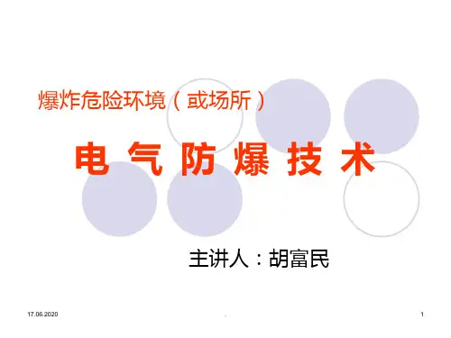 【HSE】【防爆电气】PPT课件